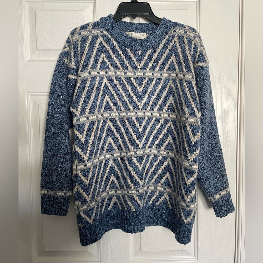 Studio Michelle Stuart Women's Home Sweet Home Cottagecore Knit Sweater Size L